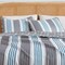 3 Piece Coastal Starfish Sand Dollar Grey Blue White Quilt Set